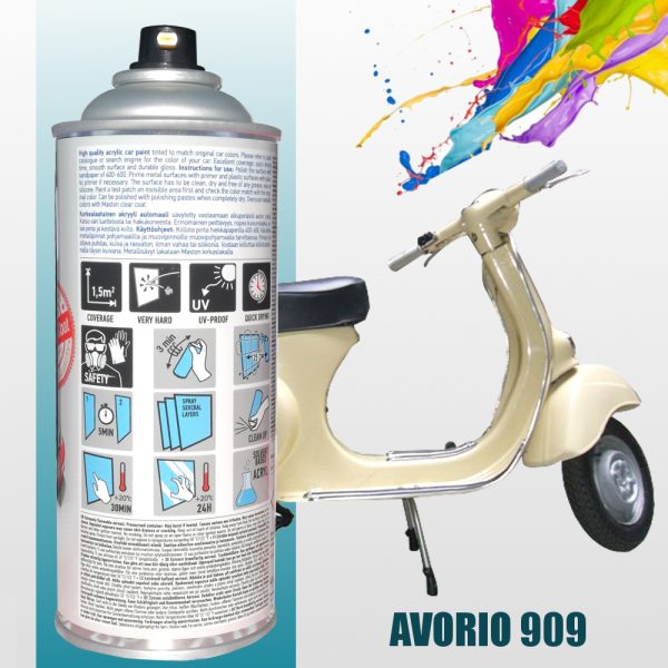 Avorio 909 Bomboletta spray 2K acrilica lucido diretto