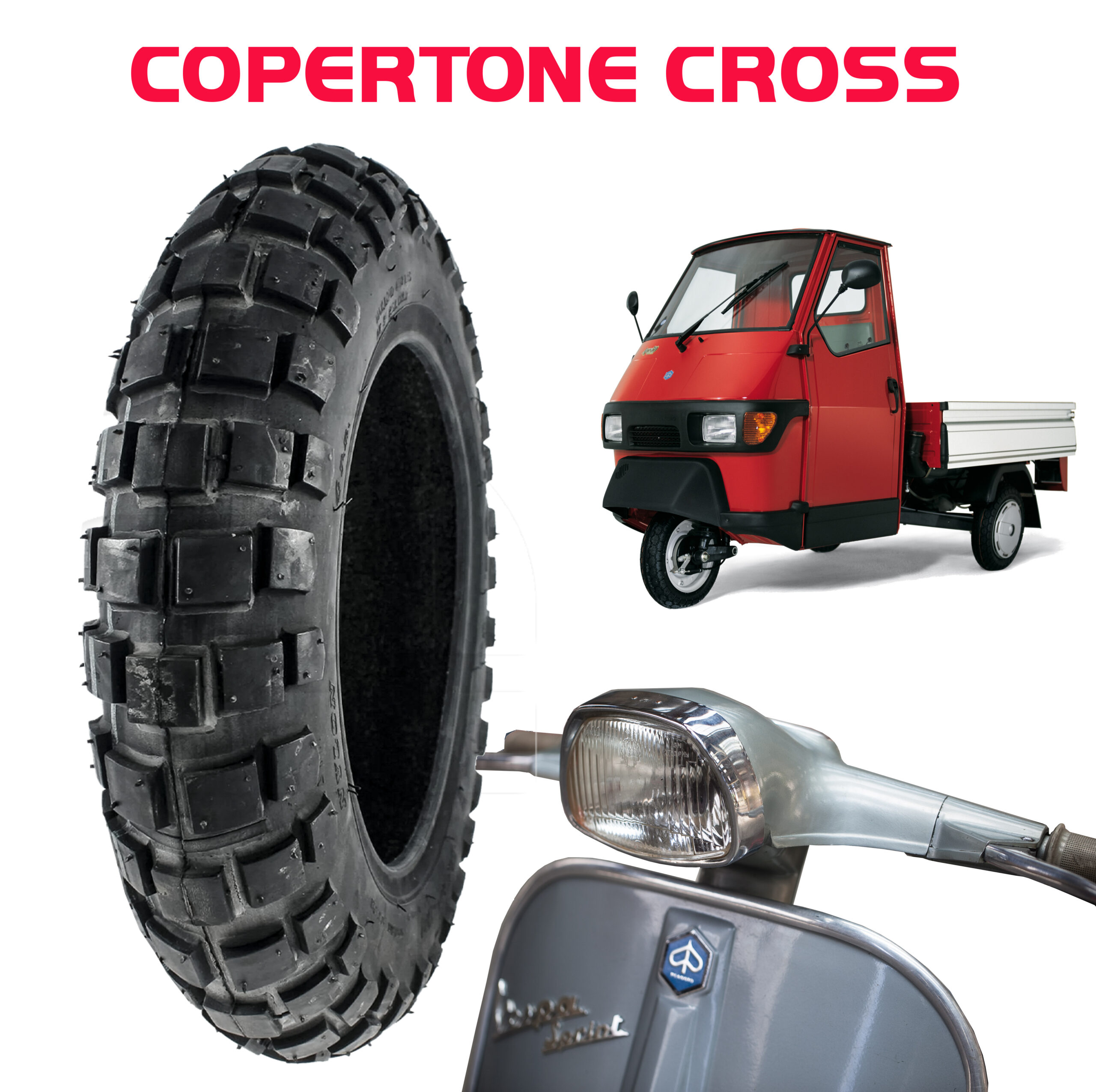 Pneumatici tassellati per ape piaggio 3.50-10 Pneumatici tassellati per ape piaggio 3.50-10