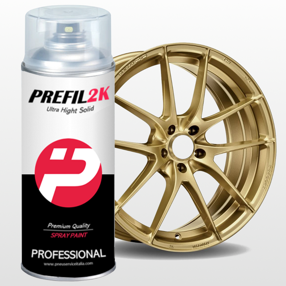 Vernice Spray Oro Metallizzato per cerchi in lega auto e moto